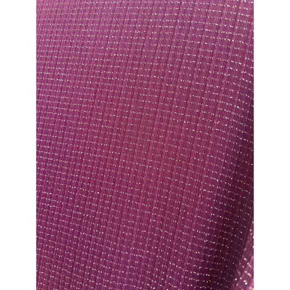 Draper's & Damon's Wine Colored Sparkly Shirt 3X - Picture 4 of 8